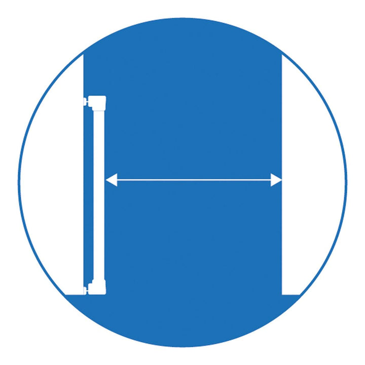 reer Türgitter und Treppengitter Advanced zum Schrauben, stabiler Halt, Durchgangsbreite 75-110cm
