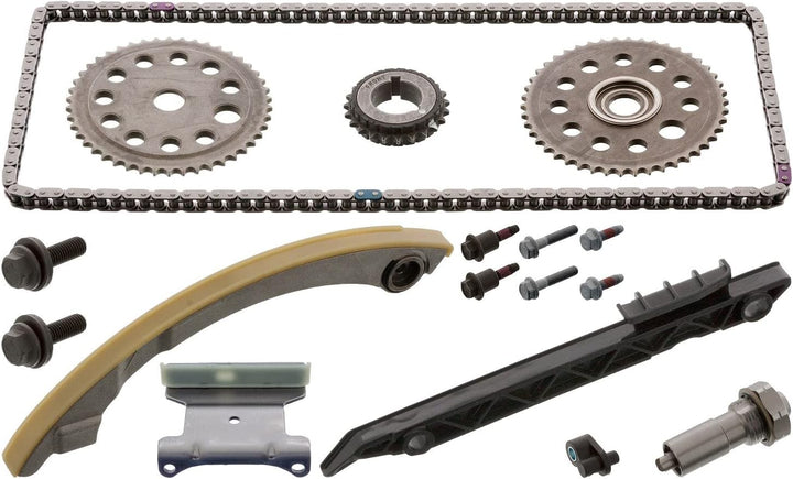 febi bilstein 44913 Steuerkettensatz für Nockenwelle, mit Gleitschienen und Kettenspanner , 1 Stück