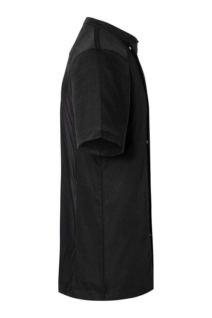 Karlowsky Kurzarm Überwurf-Kochhemd Basic XS Schwarz, XS Schwarz