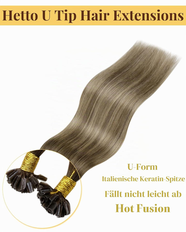 Hetto Bondings Echthaar Extensions Remy Bondings Extensions Echthaar Balayage Keratin Bonding Extens