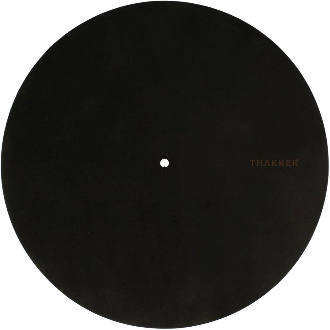 THAKKER Nubuck Leather Mat - Plattentellerauflage aus echtem Nubuk Leder | 1,8-2mm stark | 295mm Dur