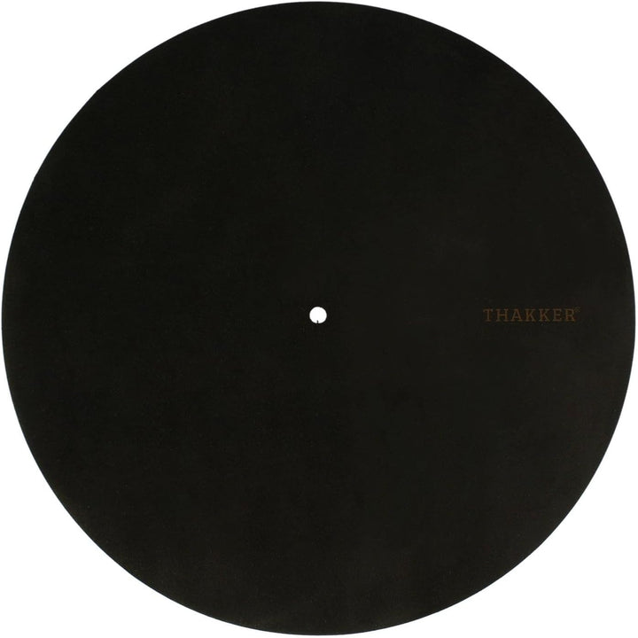 THAKKER Nubuck Leather Mat - Plattentellerauflage aus echtem Nubuk Leder | 1,8-2mm stark | 295mm Dur