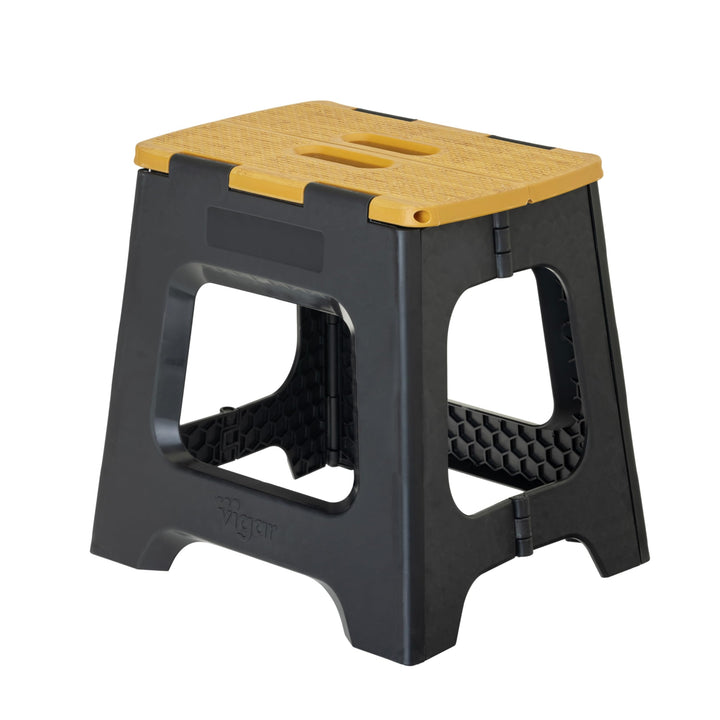 Vigar Kompakte Tritthocker Klappbar für Erwachsene, 32 cm, Klapphocker Faltbar 150 kg rutschfest, Le
