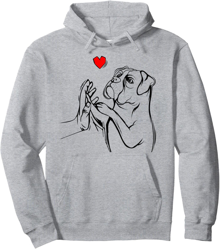 Boxer Hunde Liebe Frauchen Herrchen Damen Pullover Hoodie