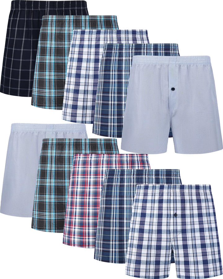 JupiterSecret Herren Boxershorts Baumwolle Unterhosen Männer 6er und 10er Pack Grosse Amerikanische
