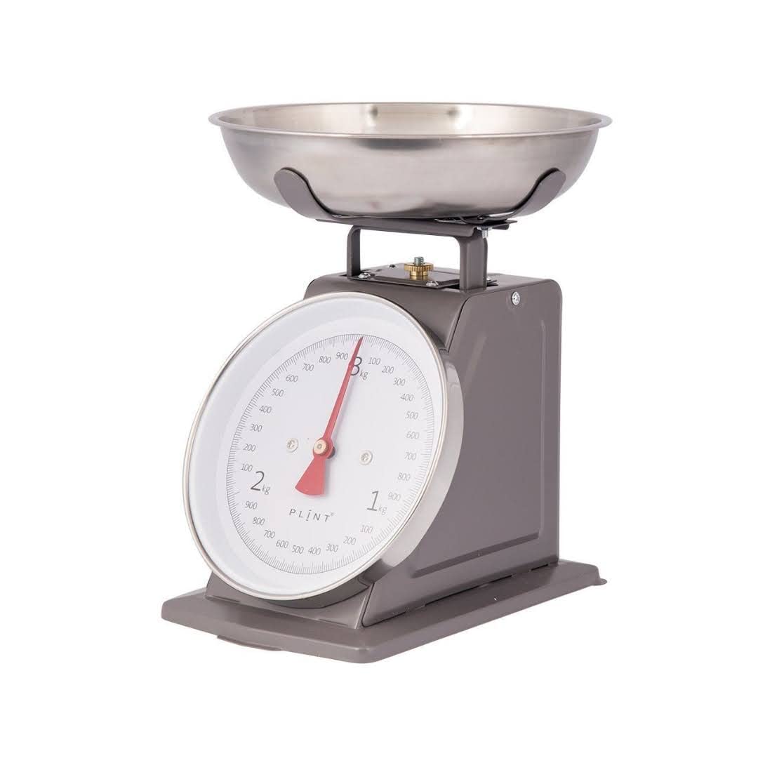 PLINT New 3KG Traditional Weighing Kitchen Scale With Stainless Steel Bowl, Retro Scales Mechanical