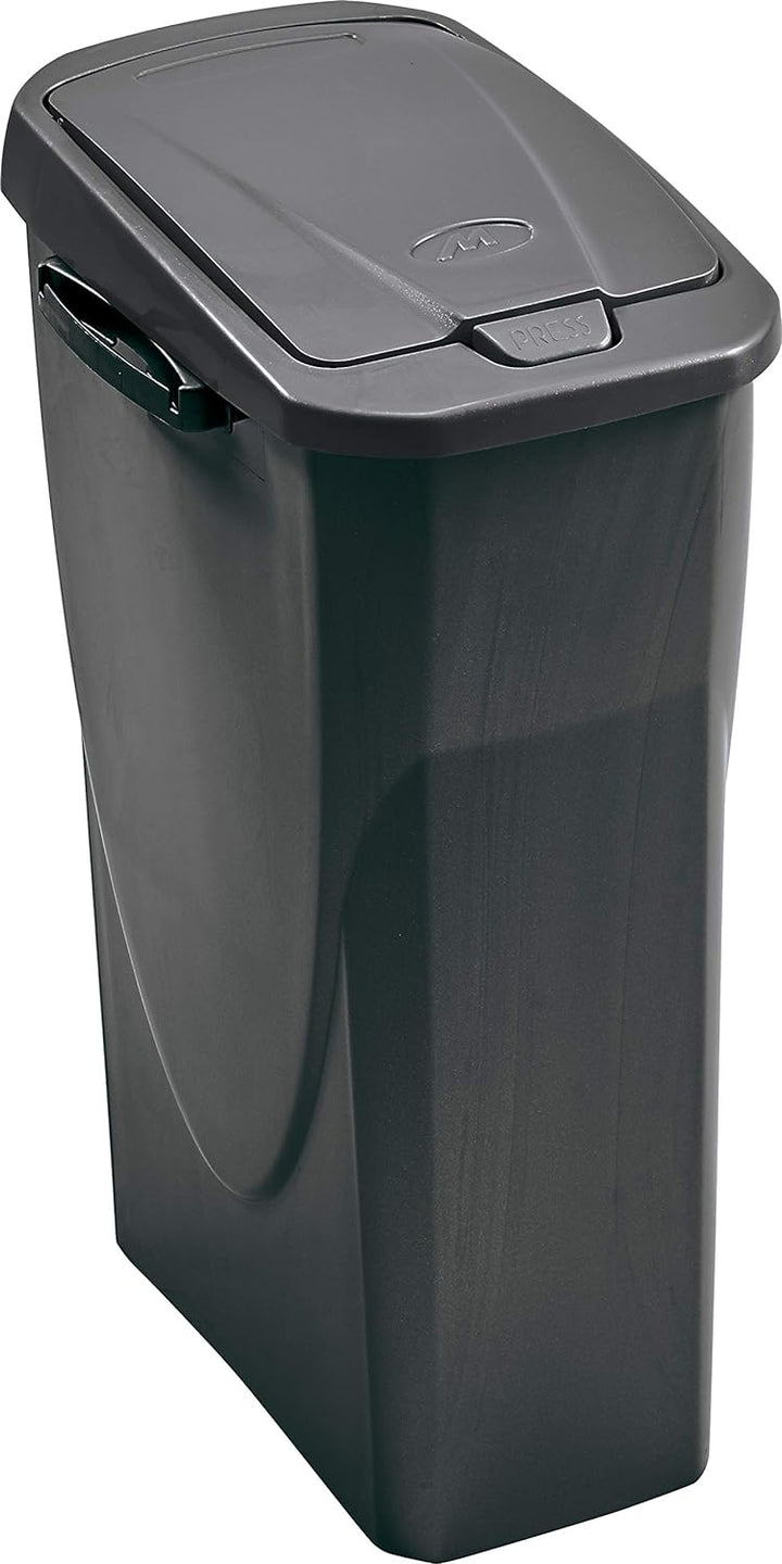 M-Home | EcoBin Mülltrenner | Connect Ready, Kunststoff, anthrazit, 25 l Anthrazit 25 l, Anthrazit 2