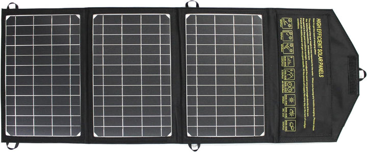 Faltbares Solar Ladegerät 21W 5V/4,8A Maximale Monokristallines Solarpanel Ladegerät 2USB-Anschlüsse