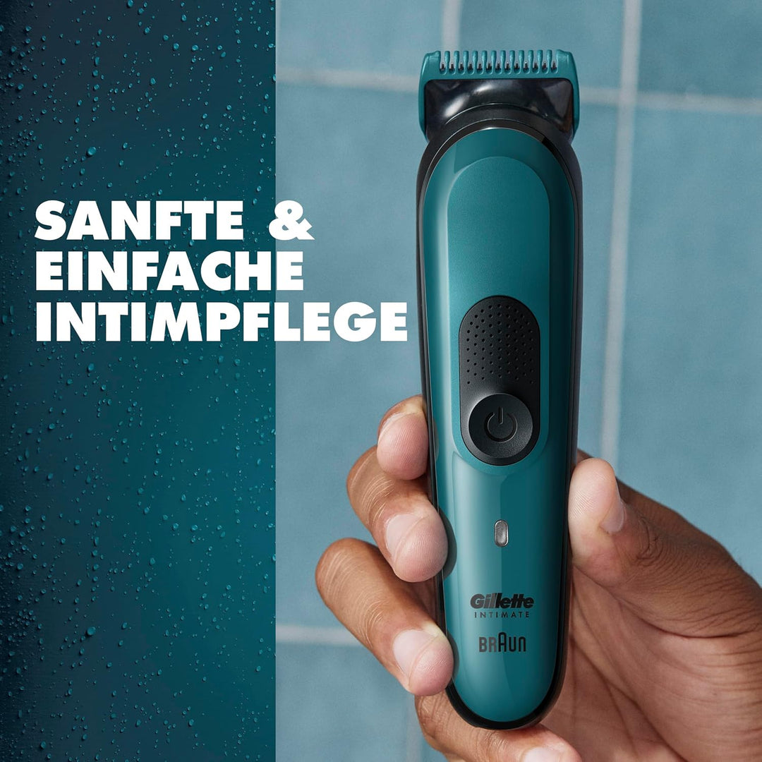 Gillette Intimate Elektrischer Körperrasierer Herren i3 für den Intimbereich, SkinFirst Intimrasiere