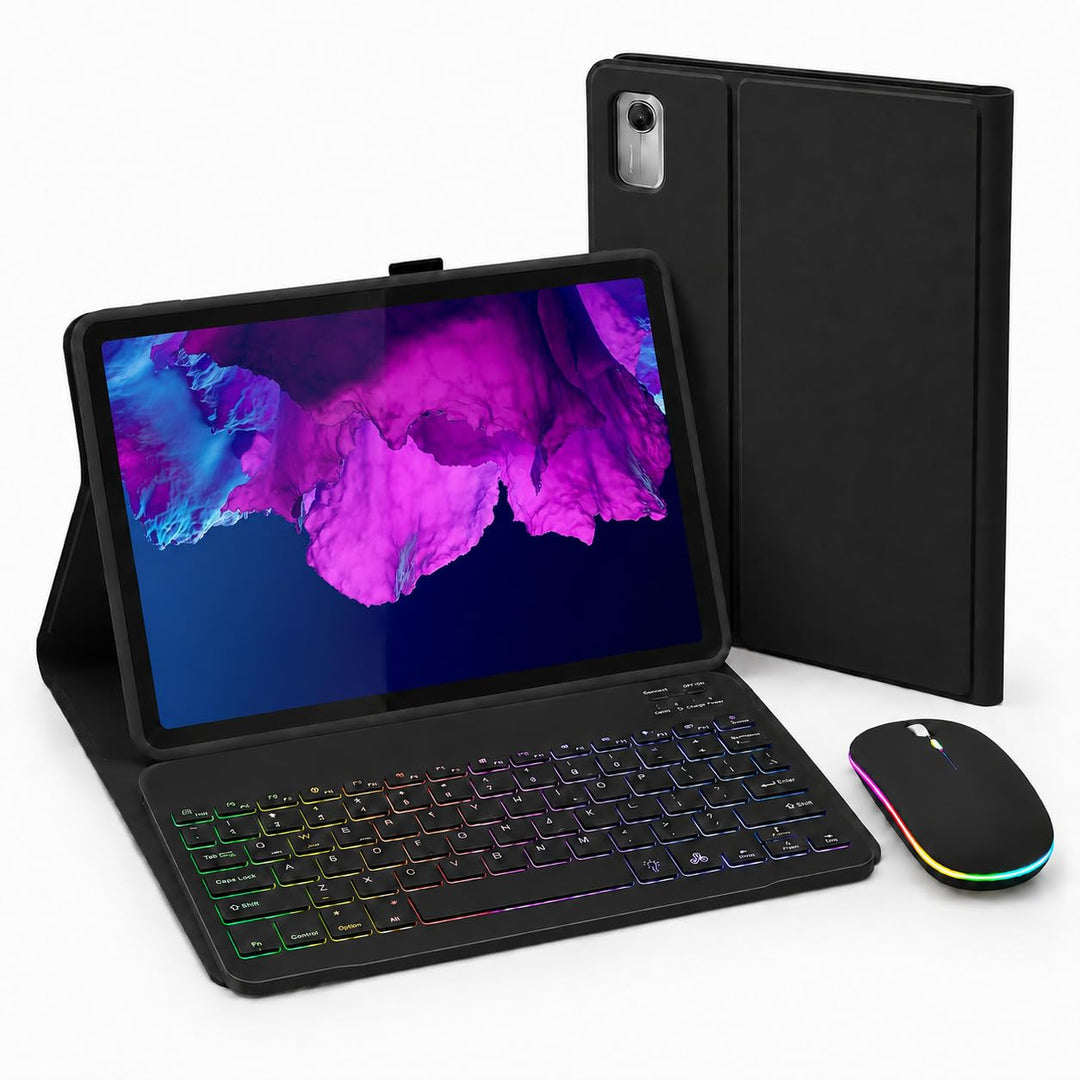 HLTOOP Tastatur Hülle für Lenovo Tab P11 (TB-J606) / P11 Plus 11 Zoll 2021 (TB-J616F/TB-J607), QWERT