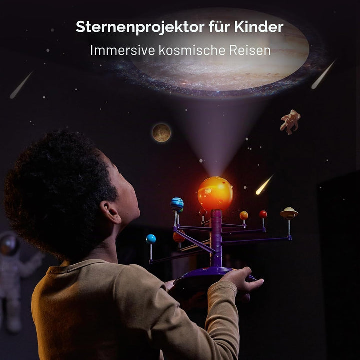 Science Can Sonnensystem Modell Planetensystem für Kinder Planeten Projektor Deutsch mit 8 Planeten