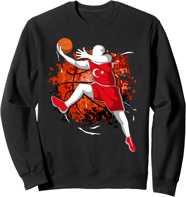 Türkei Basketball Mannschaft Türkische Nationalflagge Sport Sweatshirt