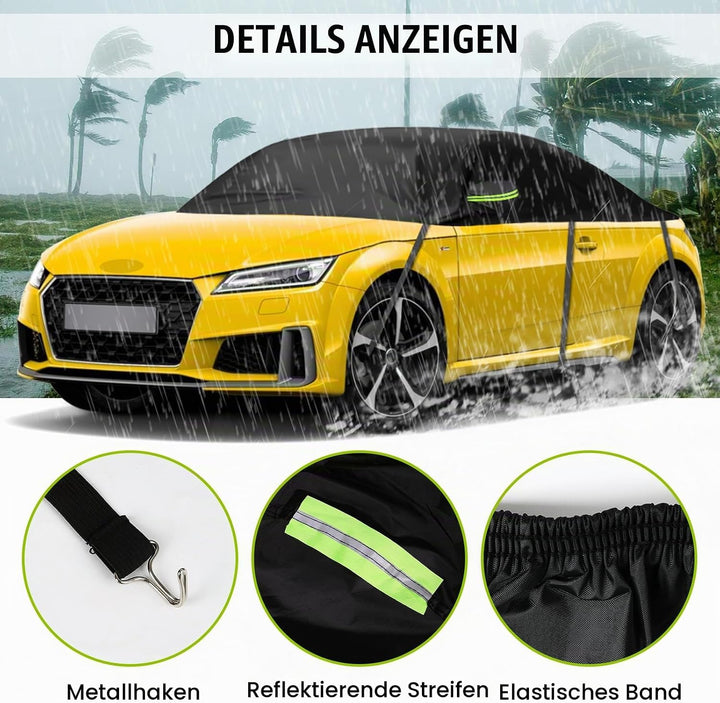 Halbe Autoabdeckung Ersatz für Audi TT 1998-2024, Softtop-Dachschutz-Autoabdeckung Wasserdicht, Halb