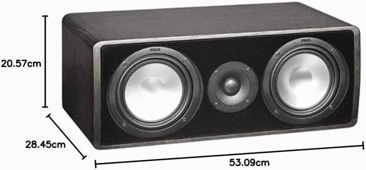Canton Ergo 655 Center 2.5-Wege Bassreflex Center-/Kompaktlautsprecher (110/160 Watt) schwarz, schwa