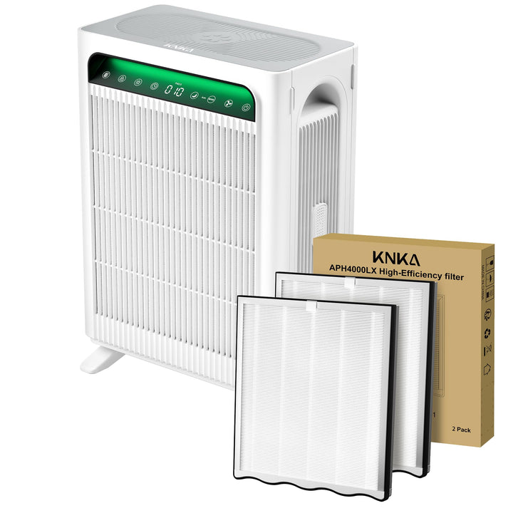 KNKA APH4000 Luftreiniger und Ersatzfilter (2er Pack) Bundle