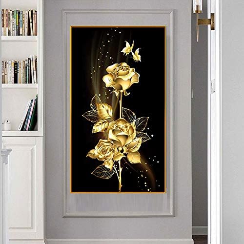 RAILONCH DIY Diamond Painting 5D Diamant Painting Set Full Drill Stickerei Gross Bilder Diamonds Mal