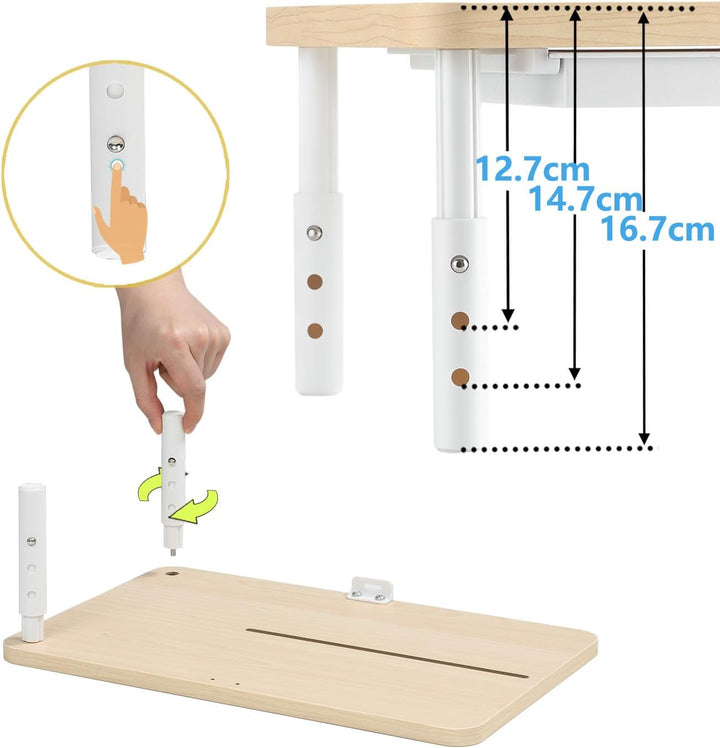 ETHU Dual-Monitor-Ständer, Doppelmonitor-Riser für Länge und Winkel Verstellbarer Desktop-Monitor-Re