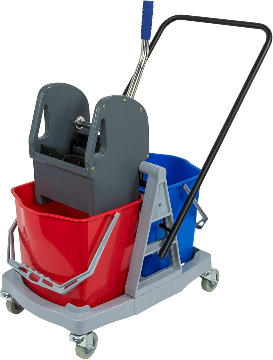 Sprintus Doppelfahreimer 2 x 17 Liter Eimer Doppelfahrwagen Reinigungswagen Putzwagen