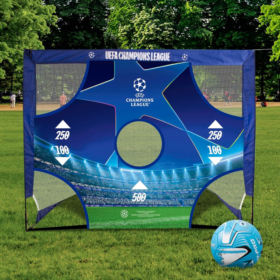Offiziell Lizenziertes UEFA Champions League-Tor – 1,22 m x 0,91 m mit Zielscheibe, UCL tragbares Ne