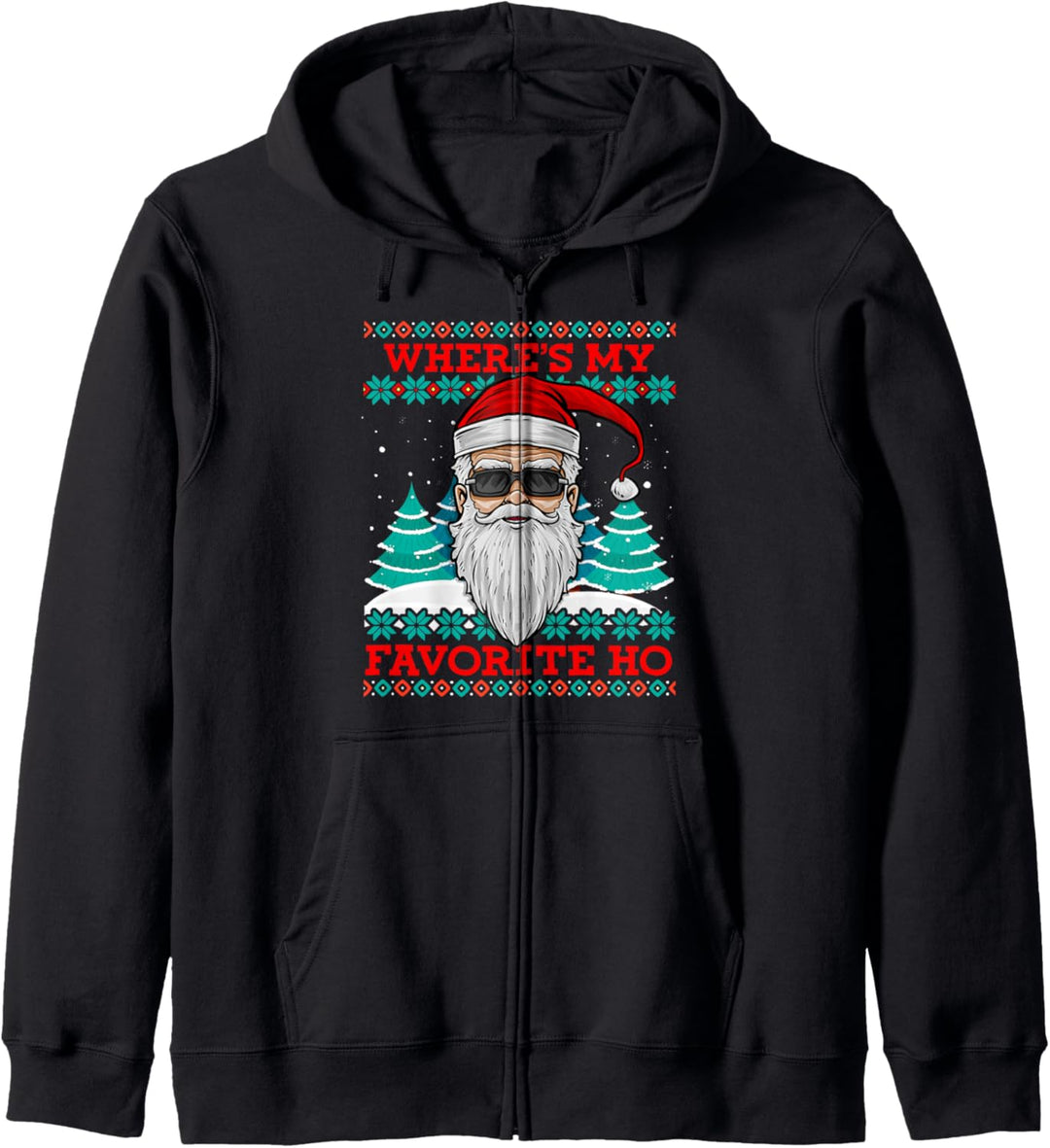 Böser Weihnachtsmann Ugly Christmas Lustiger Spruch Kapuzenjacke