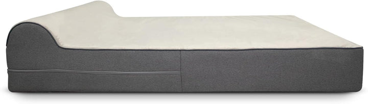 KOPEKS Ersatzbezug für Hundebett, Memory-Schaumstoff, Grau, Grösse XL Grau X-Large, Grau X-Large