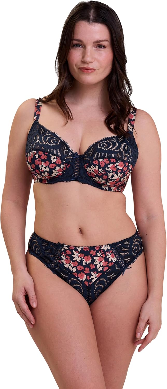 Sans Complexe Damen Amelie Print 70aag76 Full Coverage Bra (1er Pack) 75C Blau, 75C Blau