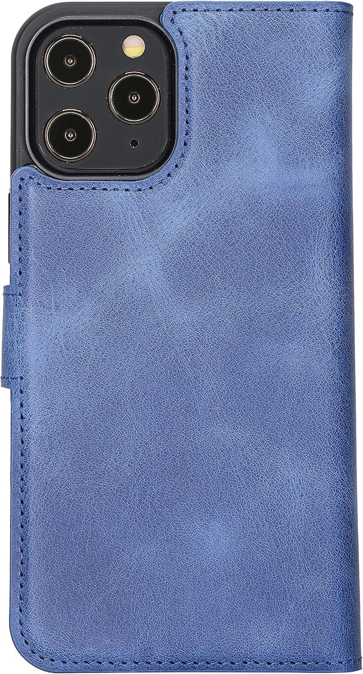 Solo Pelle Lederhülle kompatibel für iPhone 12 Pro Max in 6.7 Zoll abnehmbare Hülle (2in1) inkl. Kar