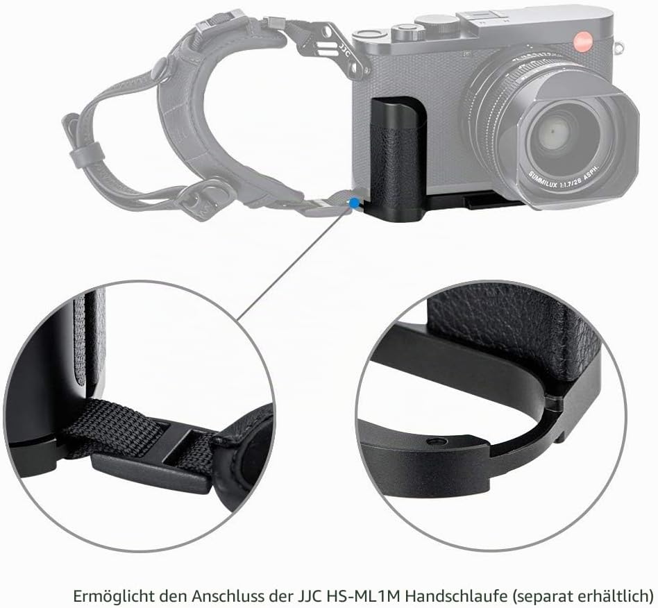 Handgriff Kameragriff für Leica Q2 | Verbessertes Handling | Arca Swiss schnellwechselplatte kompati