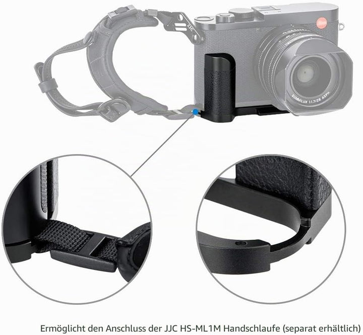 Handgriff Kameragriff für Leica Q2 | Verbessertes Handling | Arca Swiss schnellwechselplatte kompati