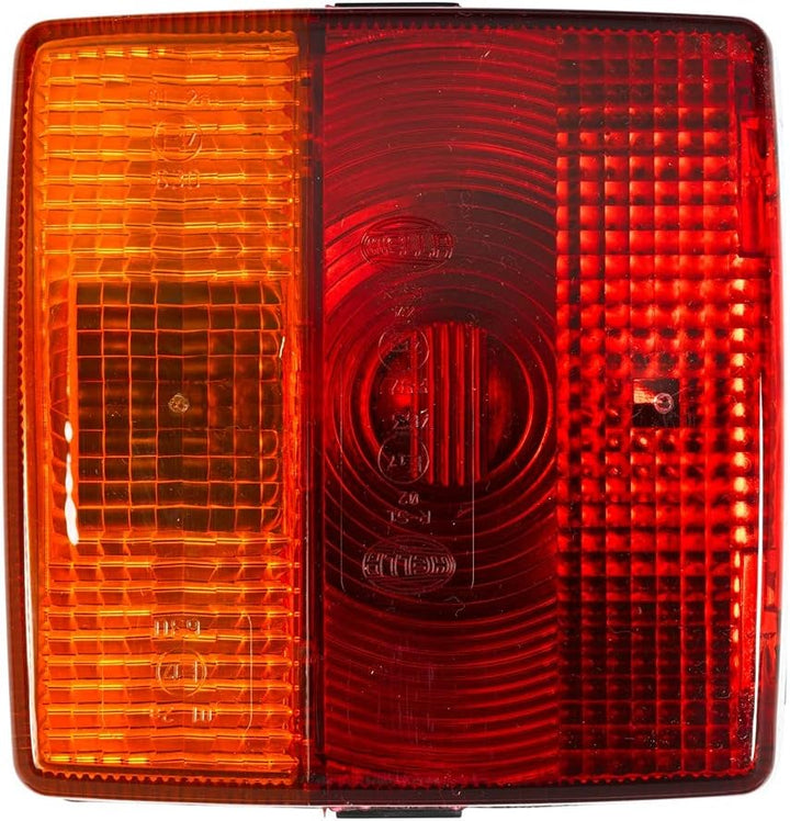 HELLA Rückleuchte - Glühlampe - 12V - Anbau/Schraubanschluss - ECE - Lichtscheibenfarbe: rot/gelb/we