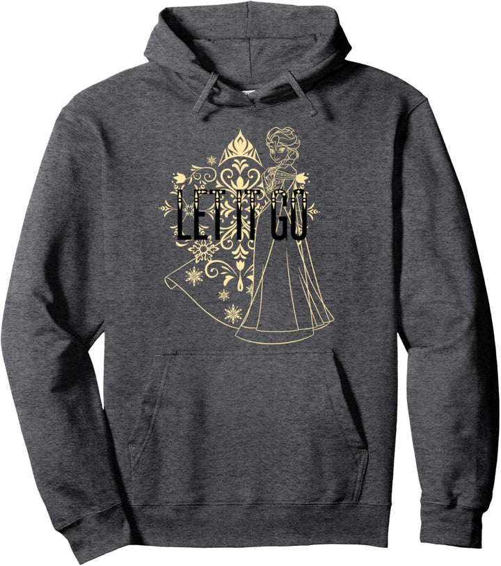Disney Frozen Elsa Golden Let It Go Golden Pullover Hoodie