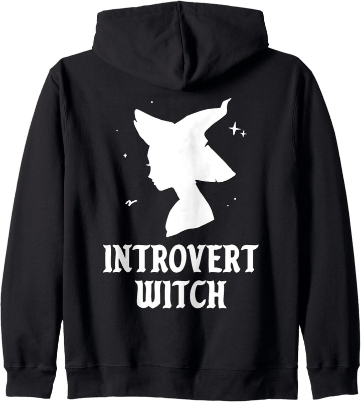 Introvertierte Hexe Funny Spooky Vibes Goth Halloween Kostüm Kapuzenjacke