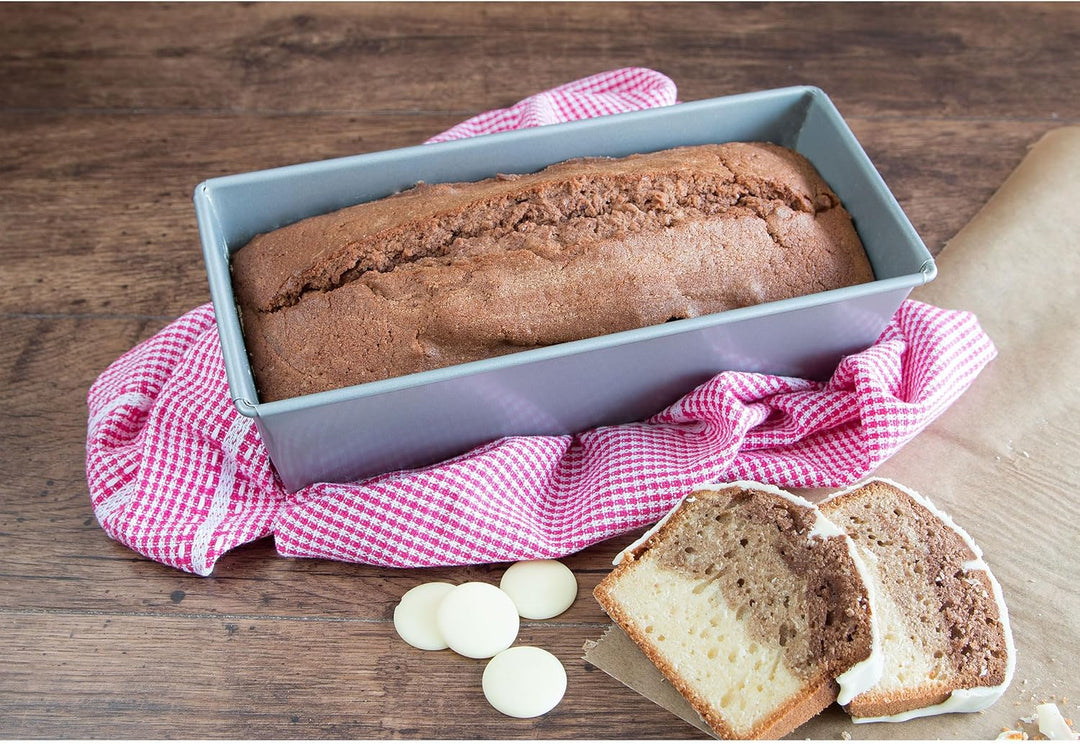 Städter we love baking silberne Brot-Back-Kastenform 20x10,5 cm - Höhe 7cm - aus Metall mit Antihaft