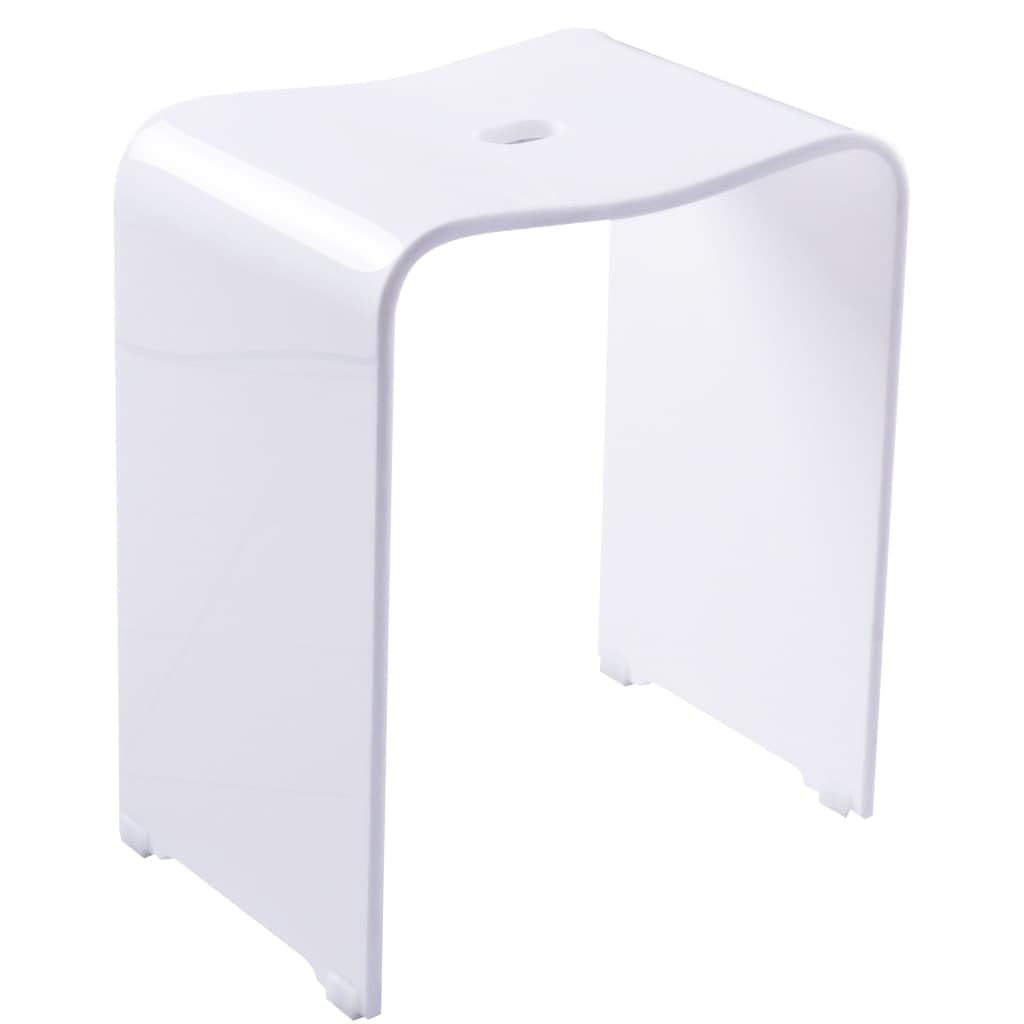 RIDDER A211101 Trendy Bad-Hocker, Acryl, weiss, ca. 39 x 47 x 28 cm, Weiss