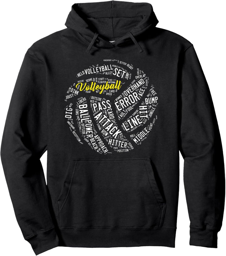 Volleyball spieler - Retro-Stil Pullover Hoodie