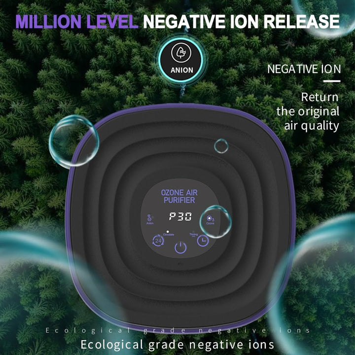 Luftreiniger Allergiker mit Aromatherapie Luftfilter gegen Schimmel Staub Pollen Gerüche Nachtlicht