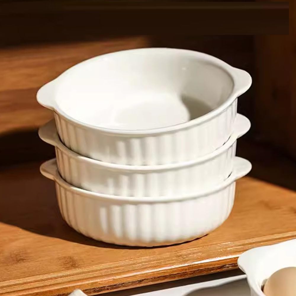1000ML Glasschale für Mikrowelle Glaspfanne für die Mikrowelle Nicht Geeignet für Kochfelder, Braun