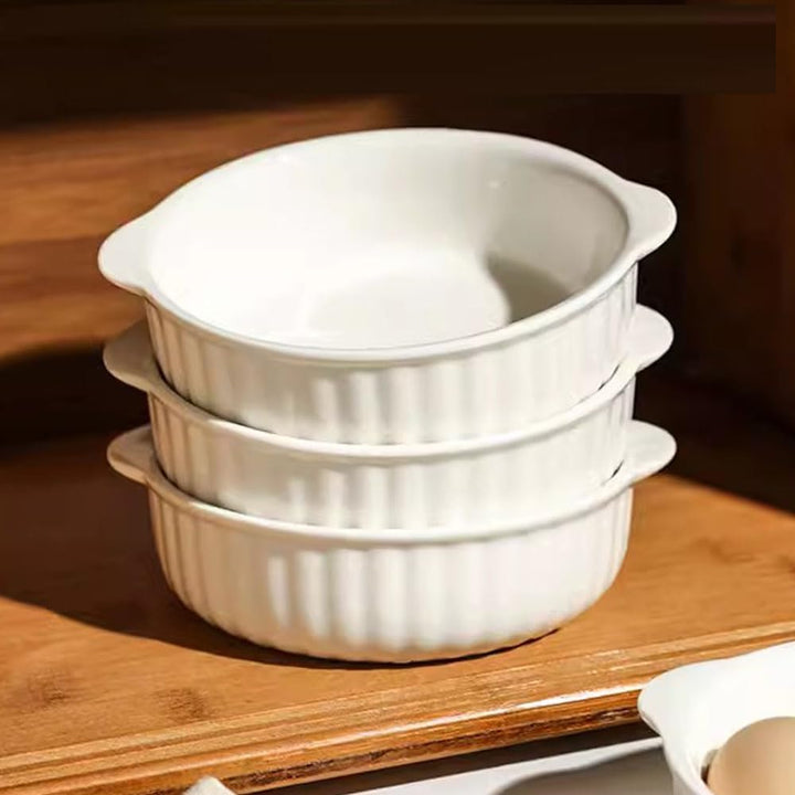 1000ML Glasschale für Mikrowelle Glaspfanne für die Mikrowelle Nicht Geeignet für Kochfelder, Braun