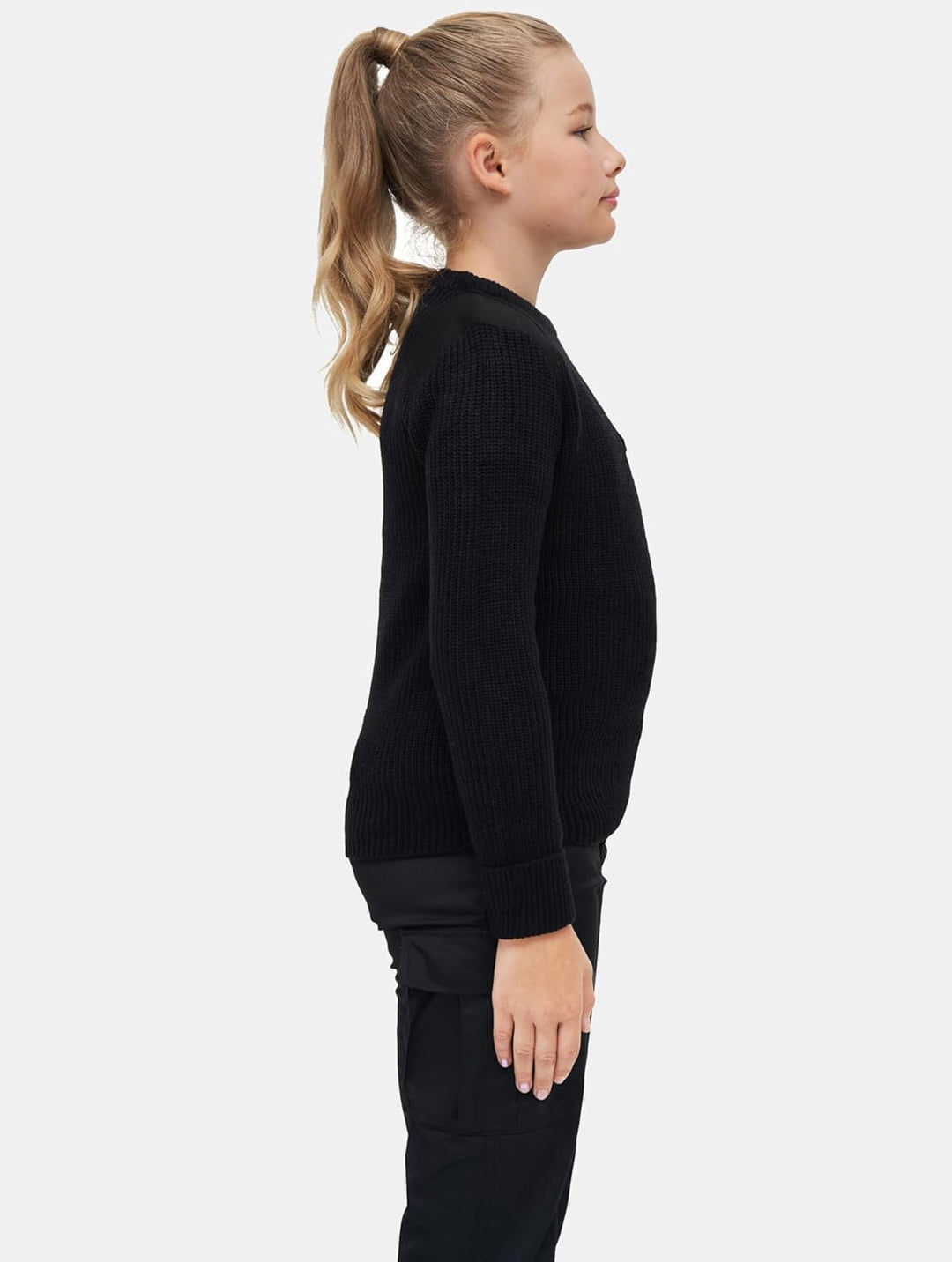 Brandit Kids BW Pullover, Grössen 122 bis 176, 122-128 Schwarz