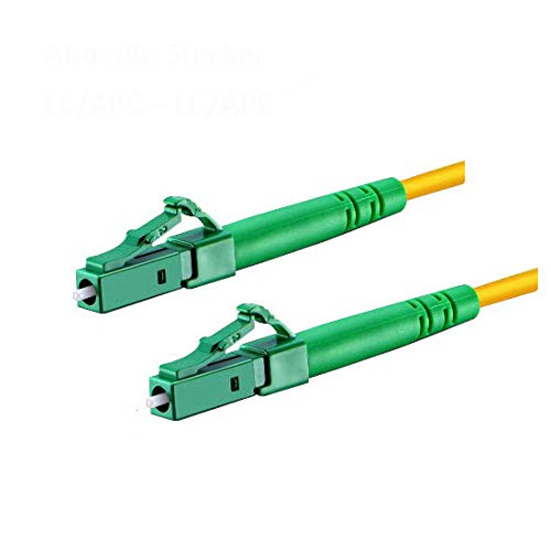 CONBIC® LWL Simplex 10m Glasfaserkabel LC/APC 8° zu LC/APC 8°, gelb, OS2 Patchkabel, 9/125μm, LSZH,