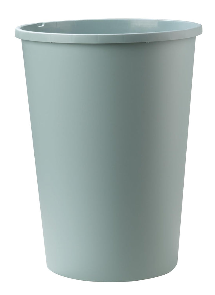 Mülleimer mit Schiebedeckel - 50 Liter Fassungsvermögen - Kunststoff - Pastellgrün - Weiss - Abfalle