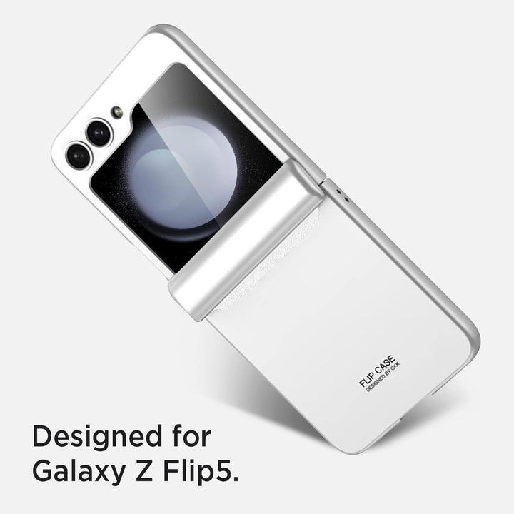 Miimall Kompatibel mit Samsung Galaxy Z Flip 5 Hülle mit Scharnierschutz Magnetischer [Externer Bild