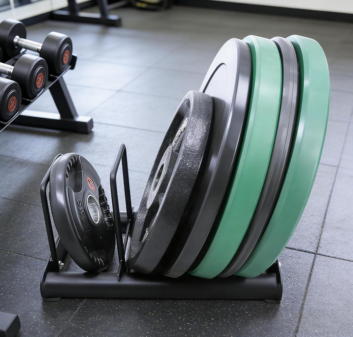 Hantelständer mit Trennwänden, 300 kg Tragkraft, Olympischer Hantelscheibenständer für das Heim-Fitn