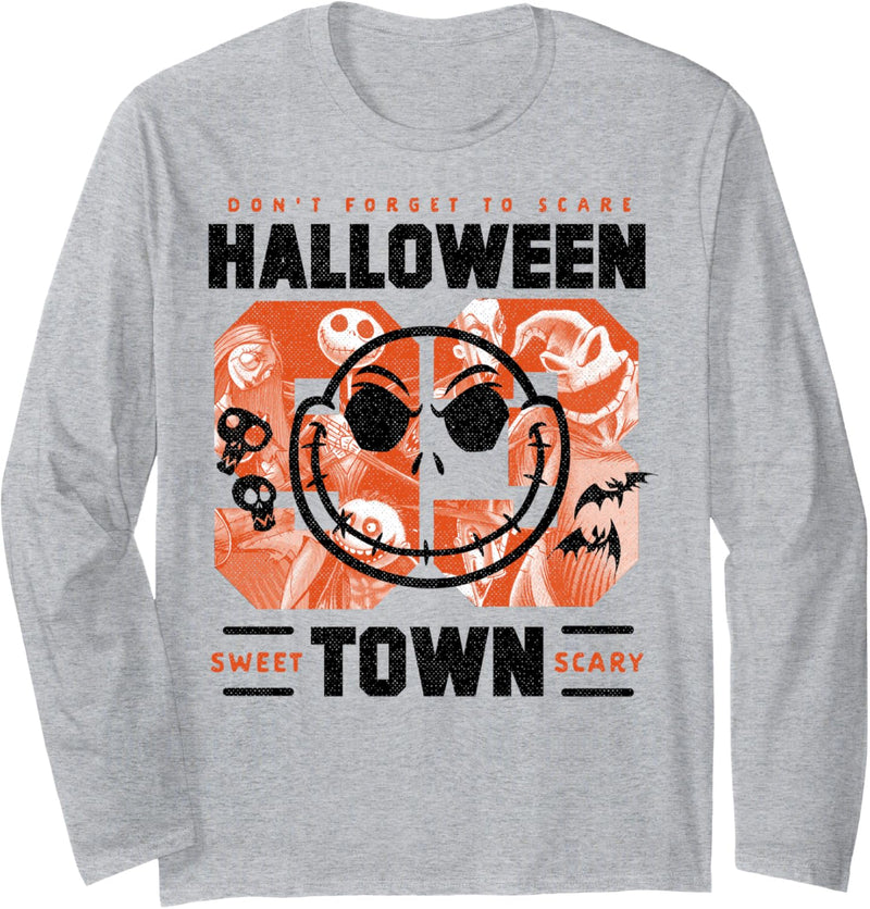 Nightmare Before Christmas Halloween Town Jack Silhouette Langarmshirt