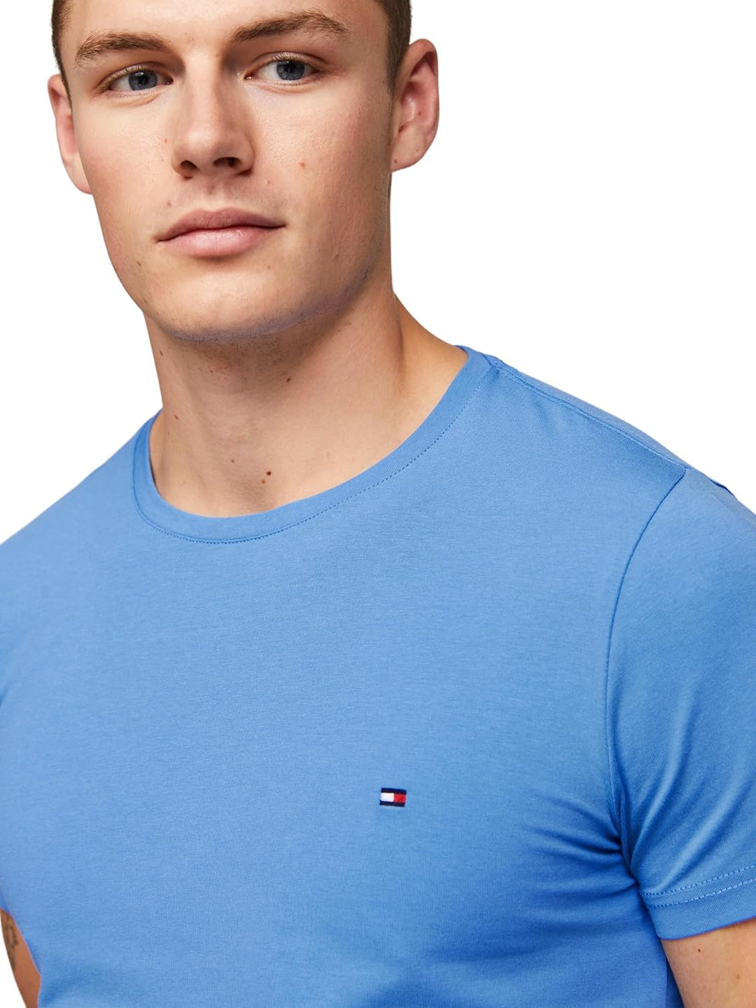 Tommy Hilfiger Herren Kurzarm T-Shirts XS Blau (Blue Spell), XS Blau (Blue Spell)