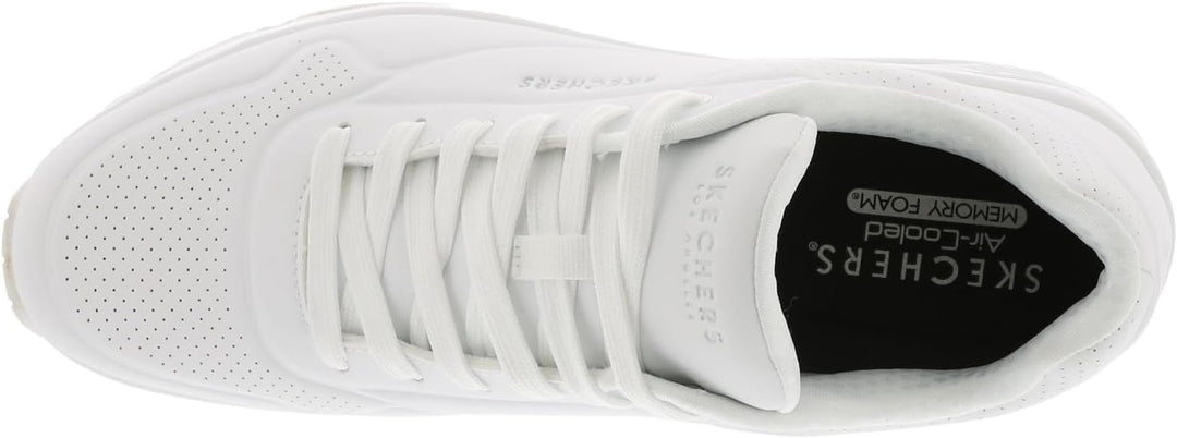 Skechers Herren UNO Stand On Air Sneaker 39 EU White Durabuck Mesh, 39 EU White Durabuck Mesh