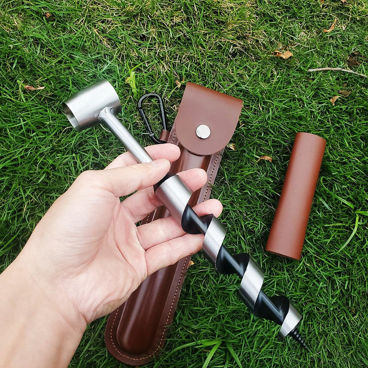 Bushcraft Überlebenswerkzeug, verlängerter Handschneckenschlüssel Scotch Eye manueller Handschnecken