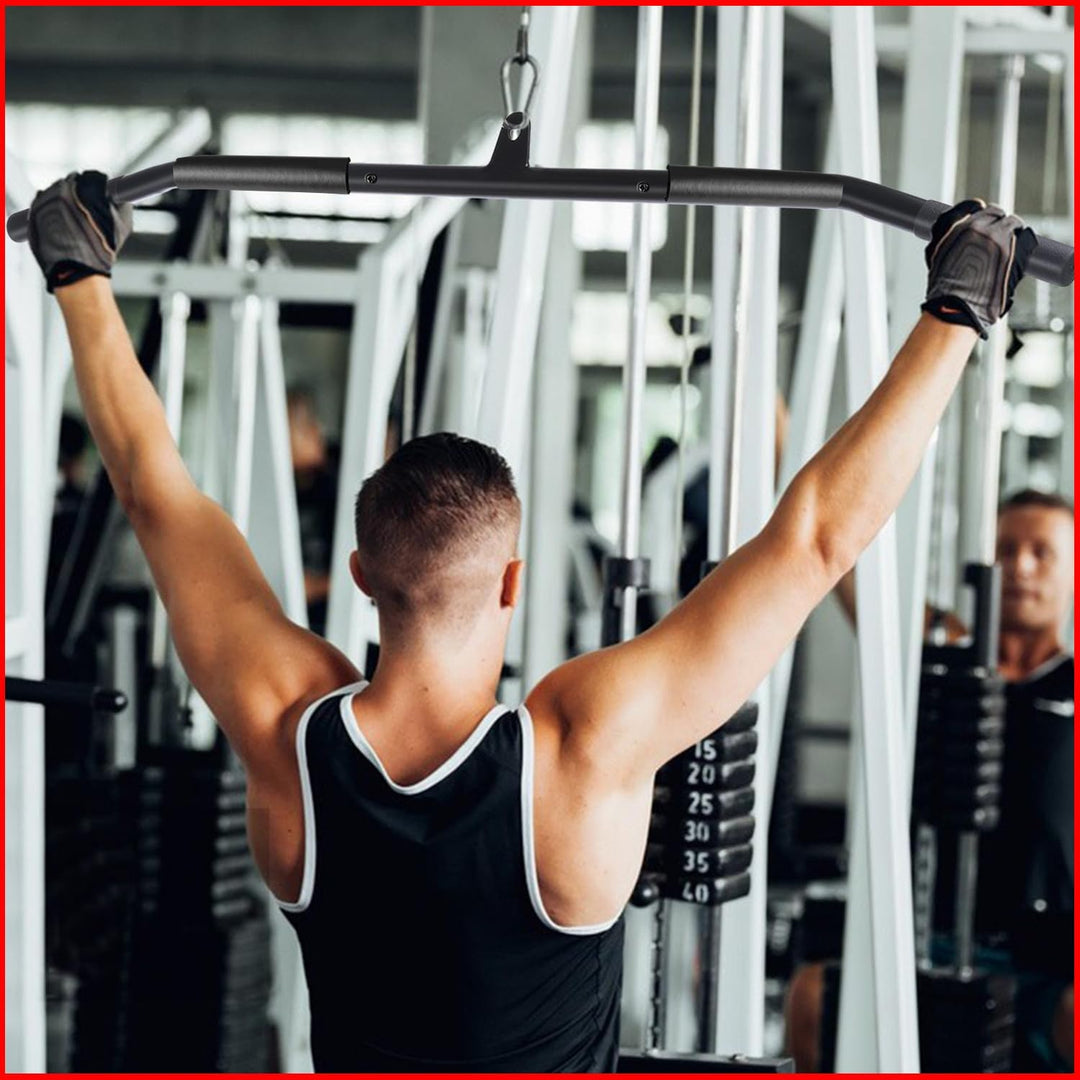 Latzugstange Bizeps Stange Gerade Stange DIY Klimmzugstangen mit Handgriffen Latzug Pulldown Trainin