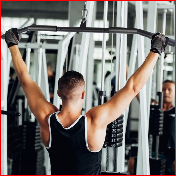 Latzugstange Bizeps Stange Gerade Stange DIY Klimmzugstangen mit Handgriffen Latzug Pulldown Trainin