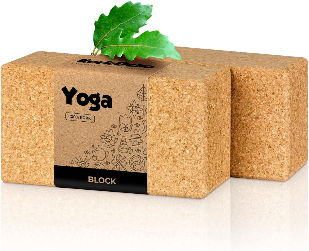 Yoga Block | Blöcke (Kork) – Yoga Klotz | Klötze – 100% Naturkork – Grosse Auswahl – Unterschiedlich
